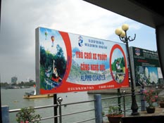 Publicité du parc d'attractions de Vung Tau