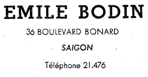 Emile Bodin Saigon