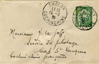 Letter From Cholon to Cape St.Jacques