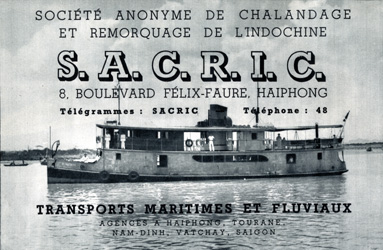 Société Anonyme de Chalandage & Remorquage de l'Indochine - SACRIC
