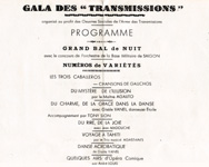 Programme du Bal du Gala des Transmissions 1949