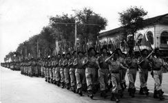 Défilé des militaires vietnamiens