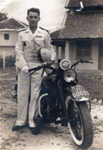 Motard escorte d honneur Saigon 1949