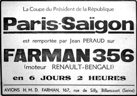 Paris-Saïgon en Farman 356
