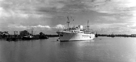 The Messageries Maritimes steamship La Marseillaise in 1949