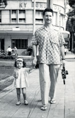 Carole et Jean Saigon Juillet 1962