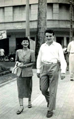 M & Mme Lucien Lutun Saigon 1950