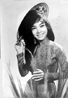 Actrice Tham Thuy Hang Saigon