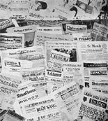 International and Vietnamese newspapers Saigon